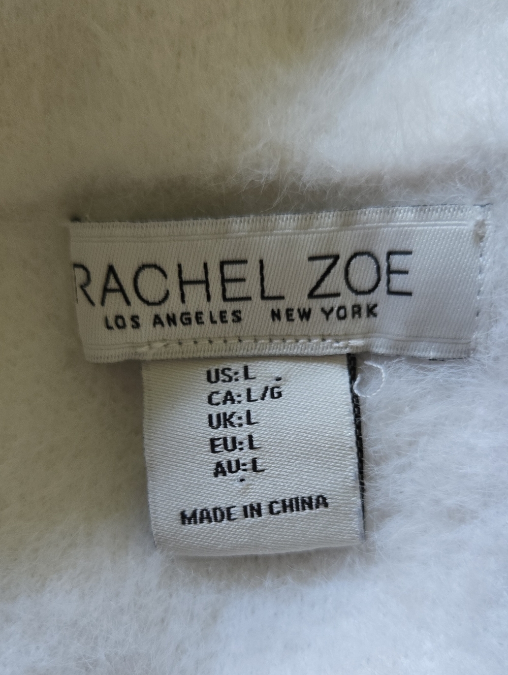 Rachel Zoe Cozy White Snap Front Shacket - Picture 6 of 7